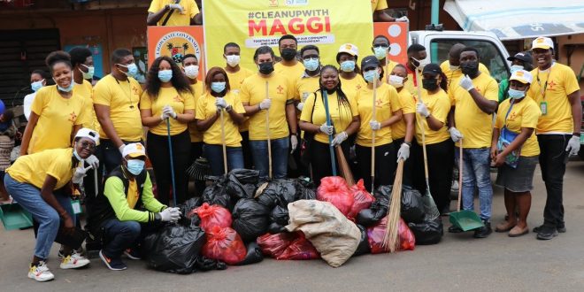 MAGGI Partners Africa Cleanup Initiative (ACI) to Clean Up Agege Market