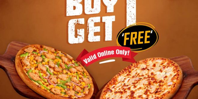 Domino’s Pizza Offer Buy 1 Get 1 Free promo till Friday