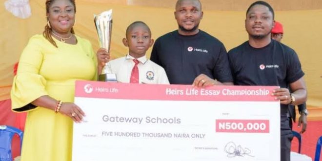 12 Year Old Pupil Emerges Winner of Inaugural Heirs Life Essay Championship