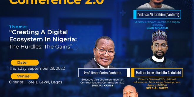 NITDA, GLO, Access Bank Others to Light Up NITRA ICT Growth Conference 2.0