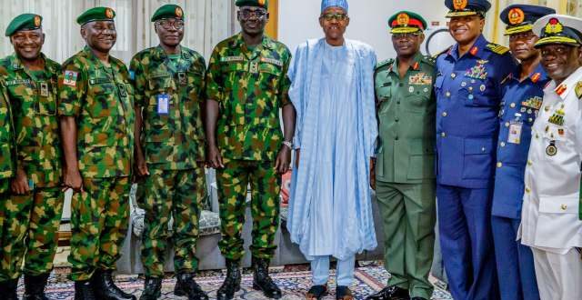 BREAKING: Buhari Sacks Service Chiefs, Appoints New Ones
