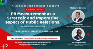P+ Measurement 17th Edition of Evaluate PR Holds Today