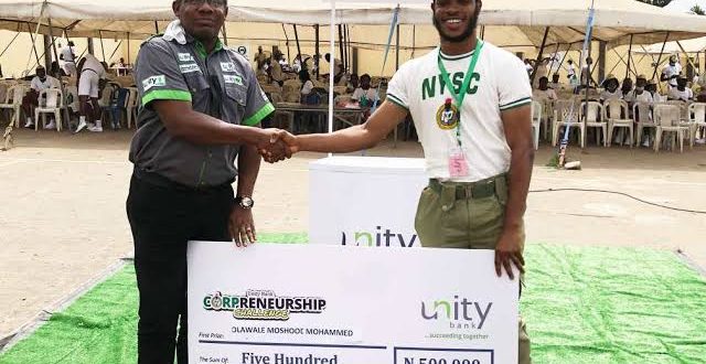 Delta, Rivers Corps Members to Benefit from Unity Bank Corpreneurship Challenge N10m Business Grant