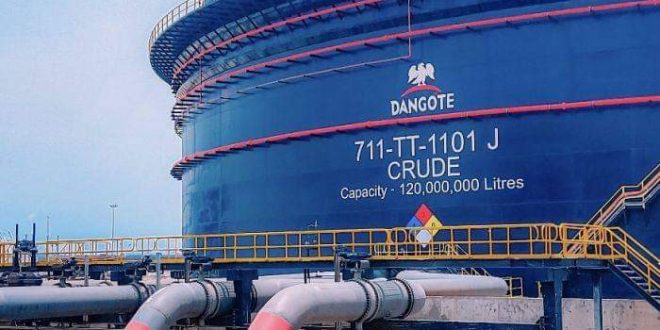 Crude Oil: Dangote Refinery Receives 6th Batch of One Million Barrels