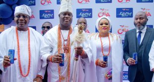 Ooni Applauds Launch of Locally Made Tingo Cola, Tingo Electric Energy Drink in Lagos